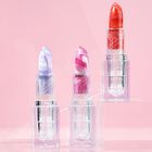 Beautiful Marbling 3 Colors Cream Satin Lipstick 24 Hour Waterproof Lipstick