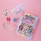 Non Toxic Formula Kids DIY Nail Art Kit Compact Play House Beauty Toy