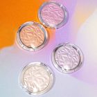 OEM Vegan Diamond Glow Pressed Powder Face Glitter Highlighter Skin Friendly