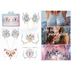 Customizable Design Dazzling Crystal Face Sticker For Body Decoration