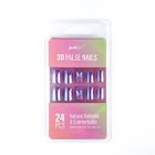 24 Pieces Acrylic Press On Fake Nails With Custom Tip For High Volume Purchase