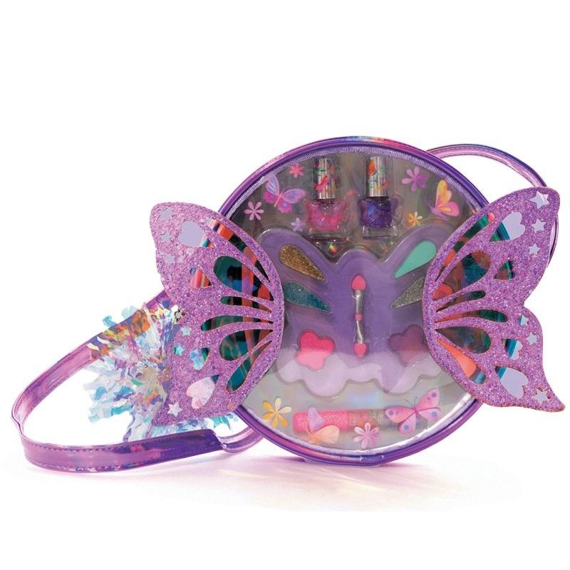 Real Girls Childs Make Up Kit Makeup Princess Toys With Butterfly Bag CPSIA Certified