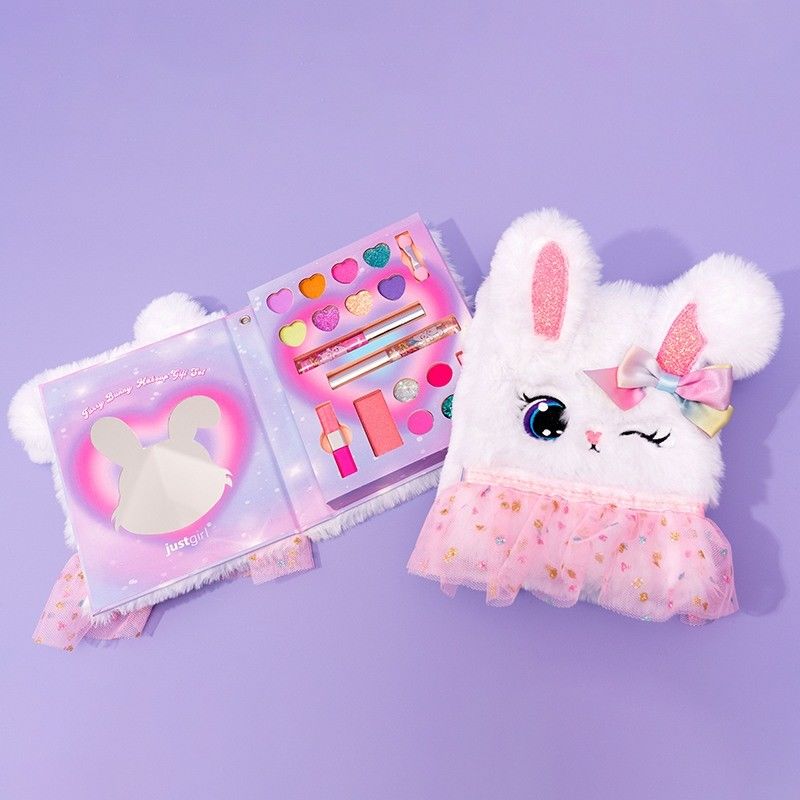 Customization Make Up Play Set Furry Bunny Cute Makeup Gift Sets For Kids