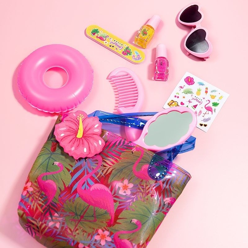 Preschool Little Girl DIY Nail Art Kit With Beautiful Stickers ISO22716 Certified