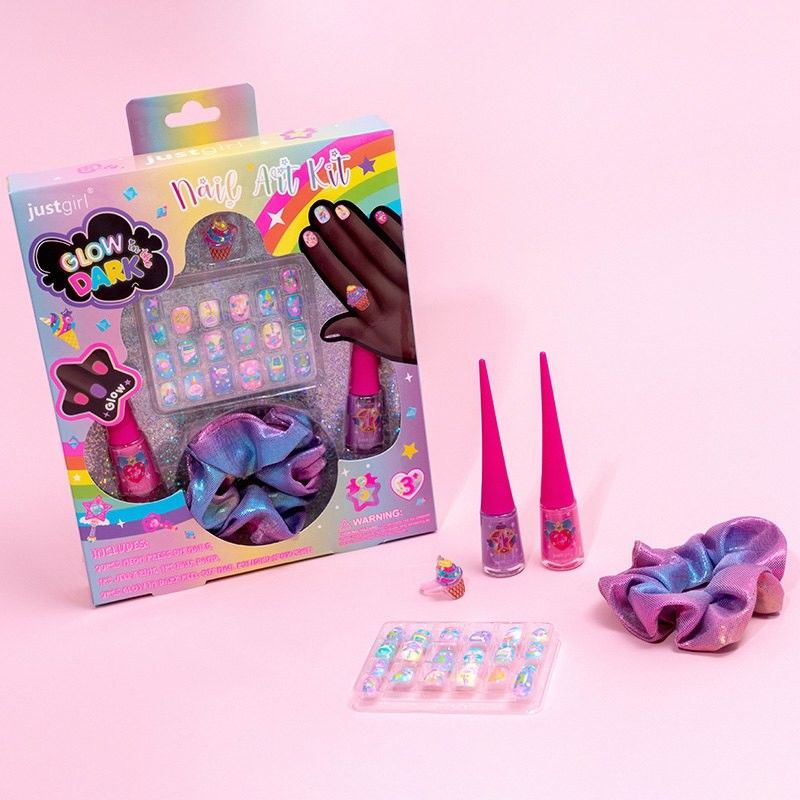 Effortless Girls Nail Kit Pretend Play Nail Art Toy Kit For 5 Years And Up